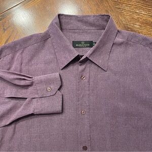 Bugatchi Men's Casual Button-Down in Plum or Purple size XL like new